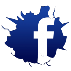 Cracked-Facebook-Logo